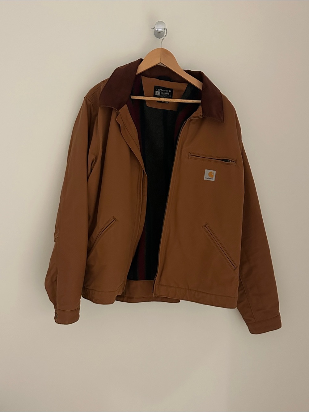 Carhartt Brown/Tan Lightweight Canvas Jacket